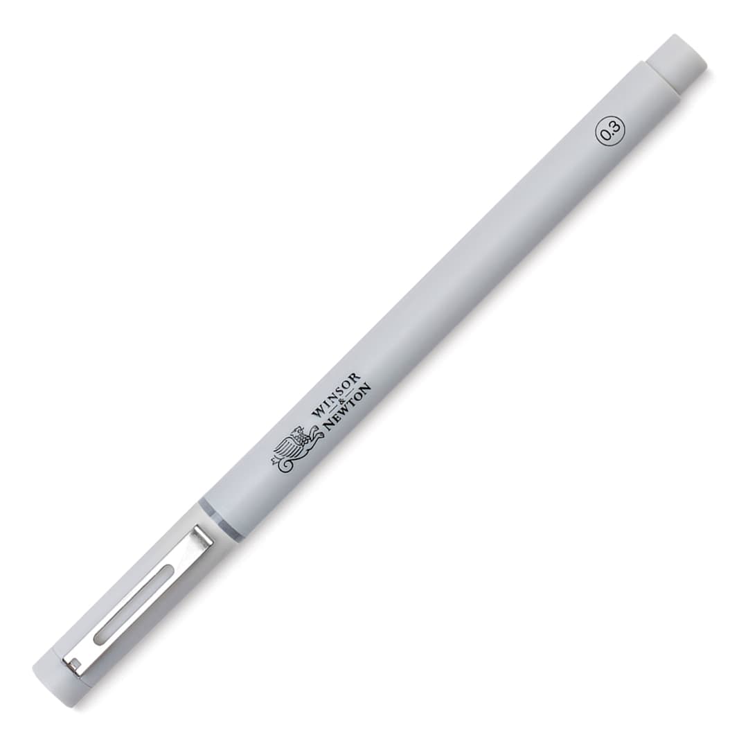 Open in modal - Winsor & Newton Fineliner - Cool Grey, 0.3 mm, cap on