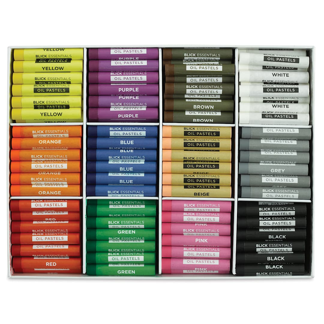 Open in modal - Blick Essentials Oil Pastel Sets - Class Pack of 432, contents