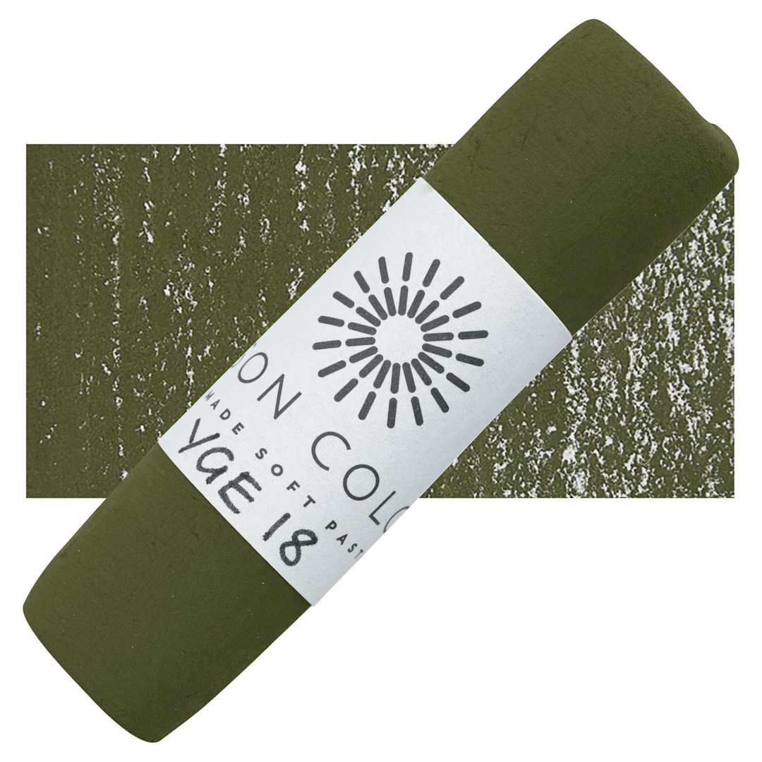 Open in modal - Unison Large Soft Pastel - Yellow Green Earth 18 pastel and swatch