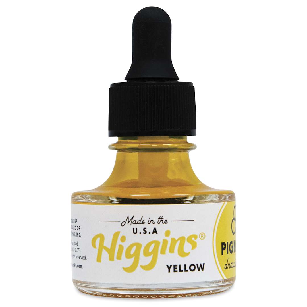 Open in modal - Higgins Drawing Ink - 1 oz, Yellow