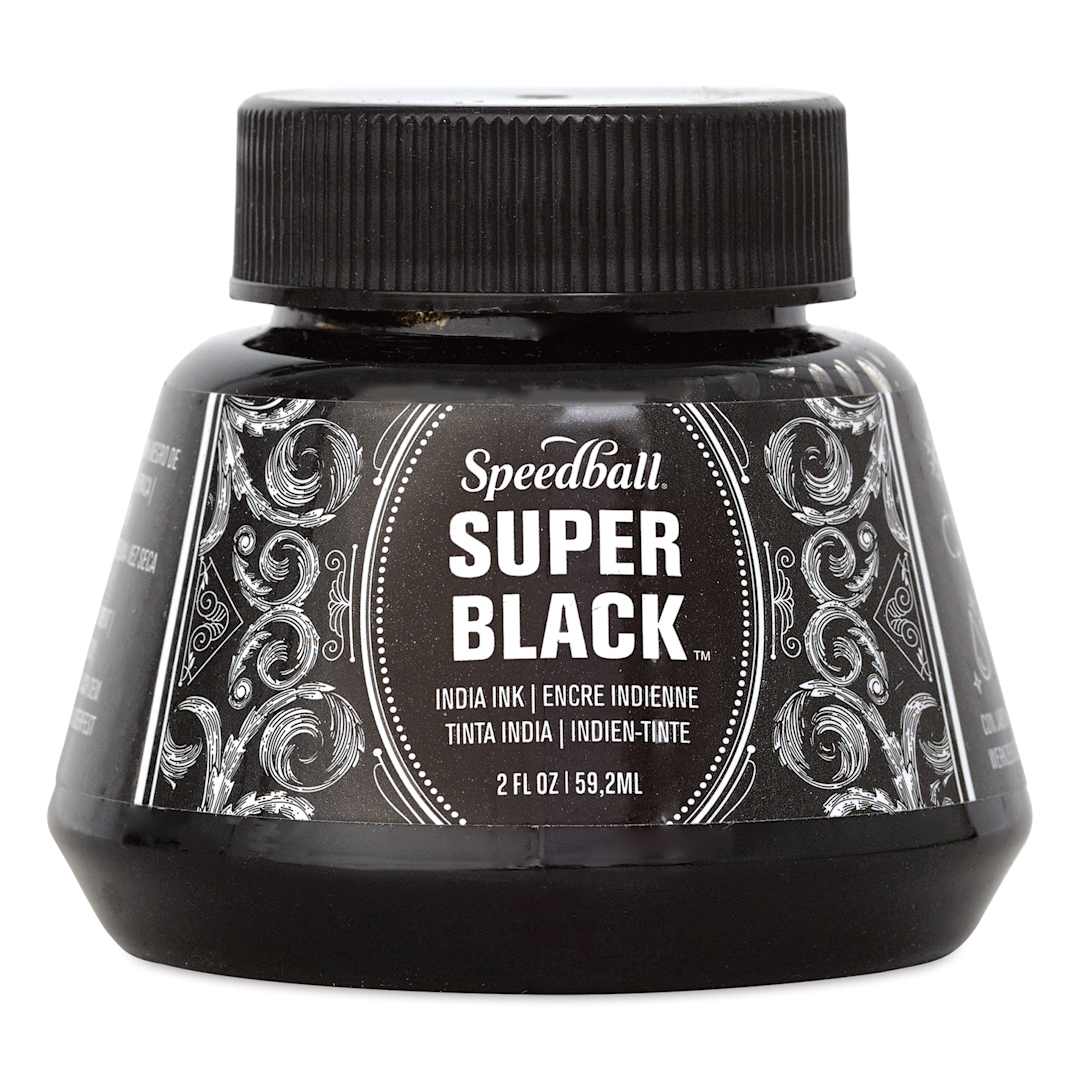 Open in modal - Speedball Super Black Waterproof India Ink - 2 oz