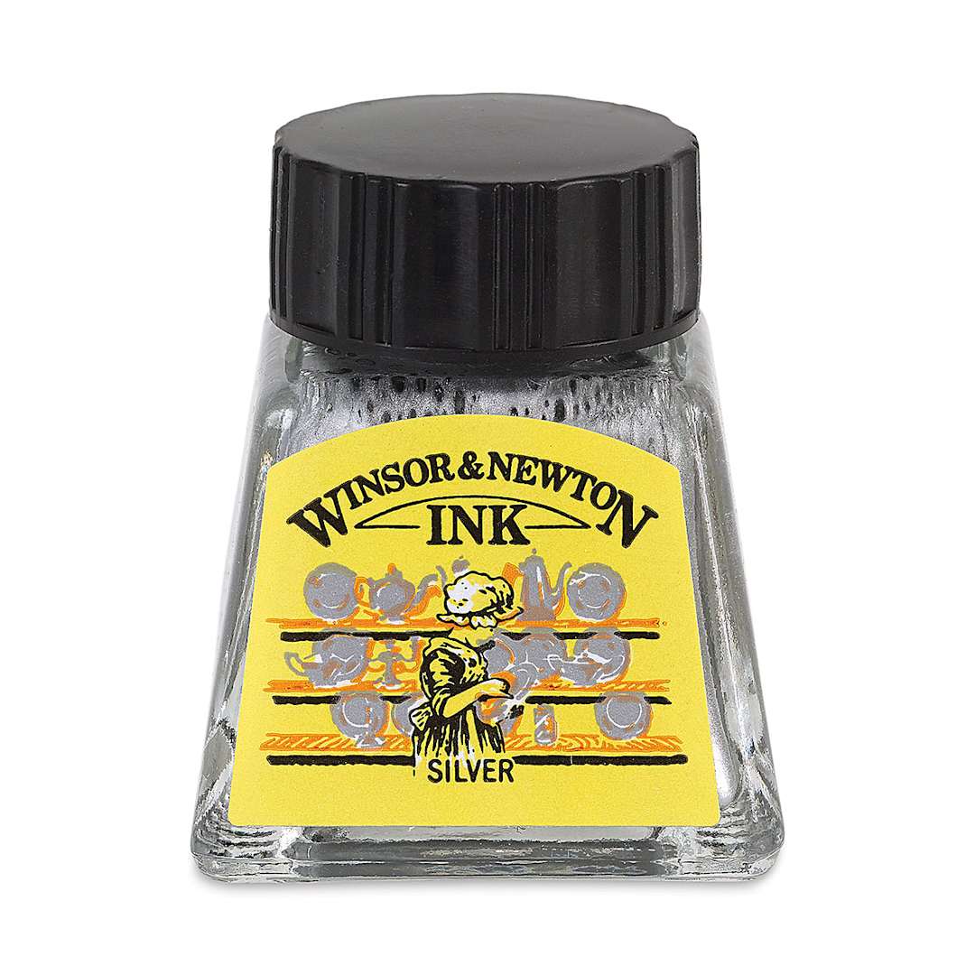 Open in modal - Winsor & Newton Drawing Ink - Silver, 14 ml