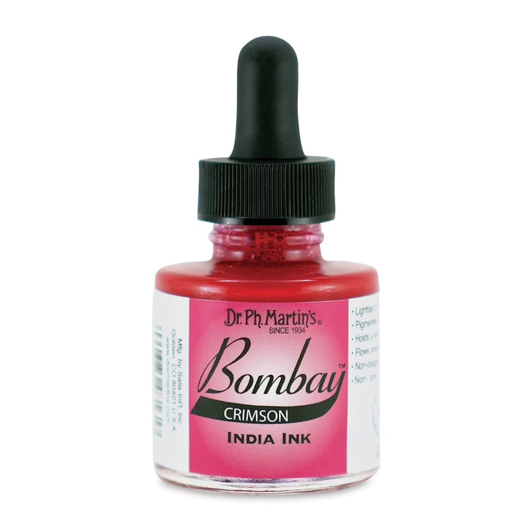 Open in modal - Dr. Ph. Martin's Bombay India Ink - 1 oz, Crimson