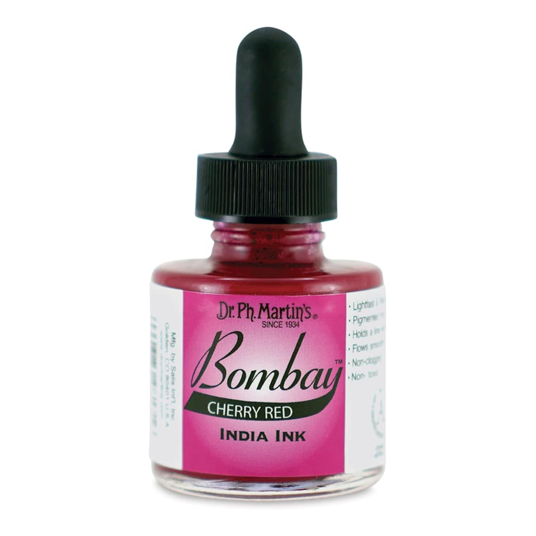 Open in modal - Dr. Ph. Martin's Bombay India Ink - 1 oz, Cherry Red