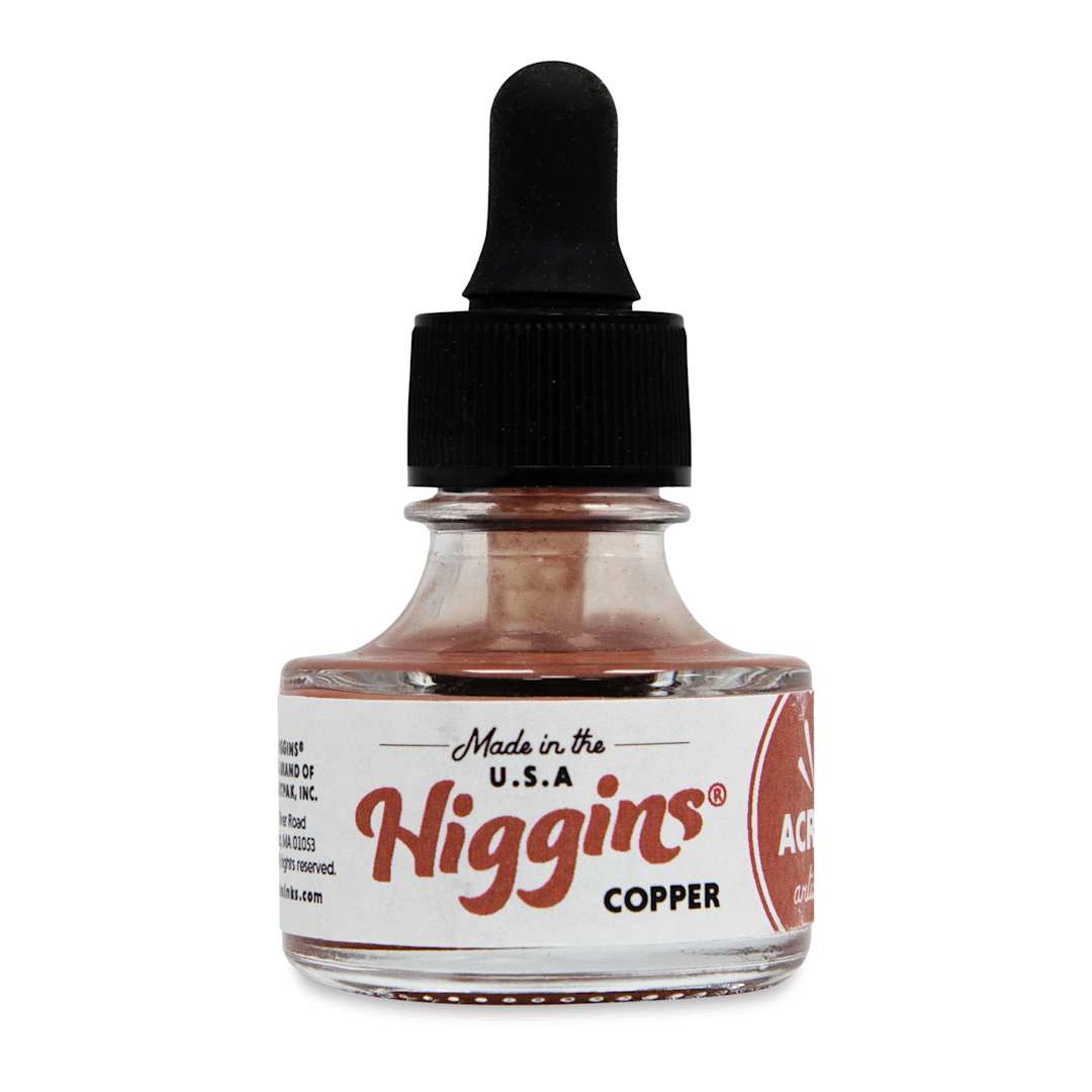 Open in modal - Higgins Acrylic Ink - Copper, 1 oz