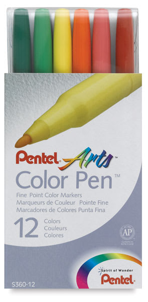 Open in modal - Pentel Color Pens - Set of 12 