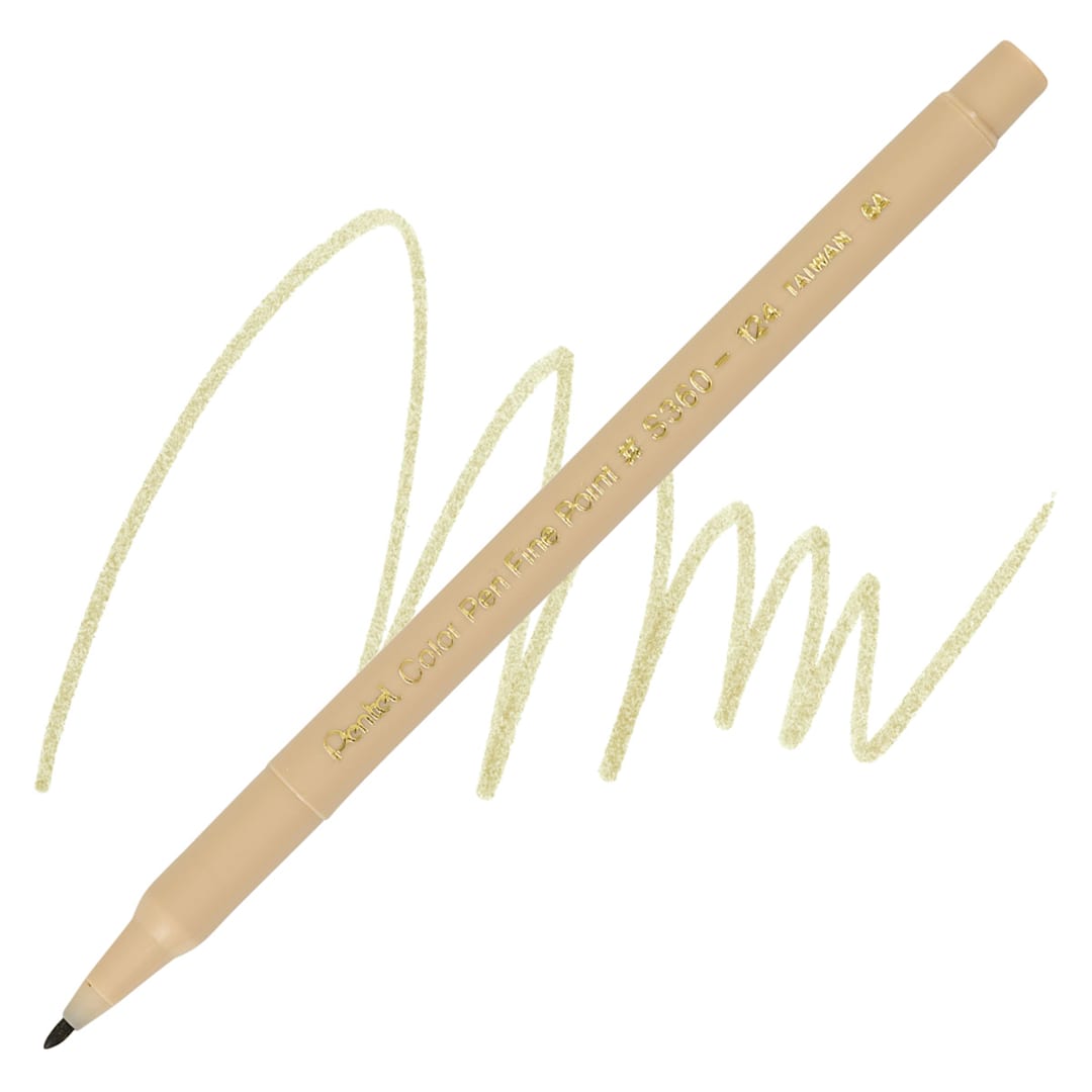 Open in modal - Pentel Color Pen - Beige pen and swatch