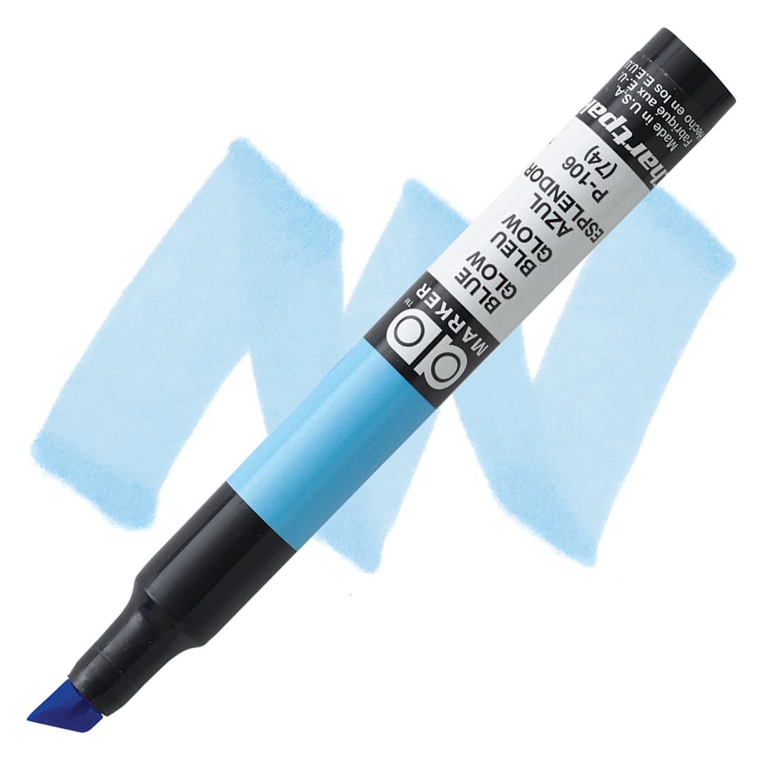 Open in modal - Chartpak Ad Marker - Blue Glow marker and swatch
