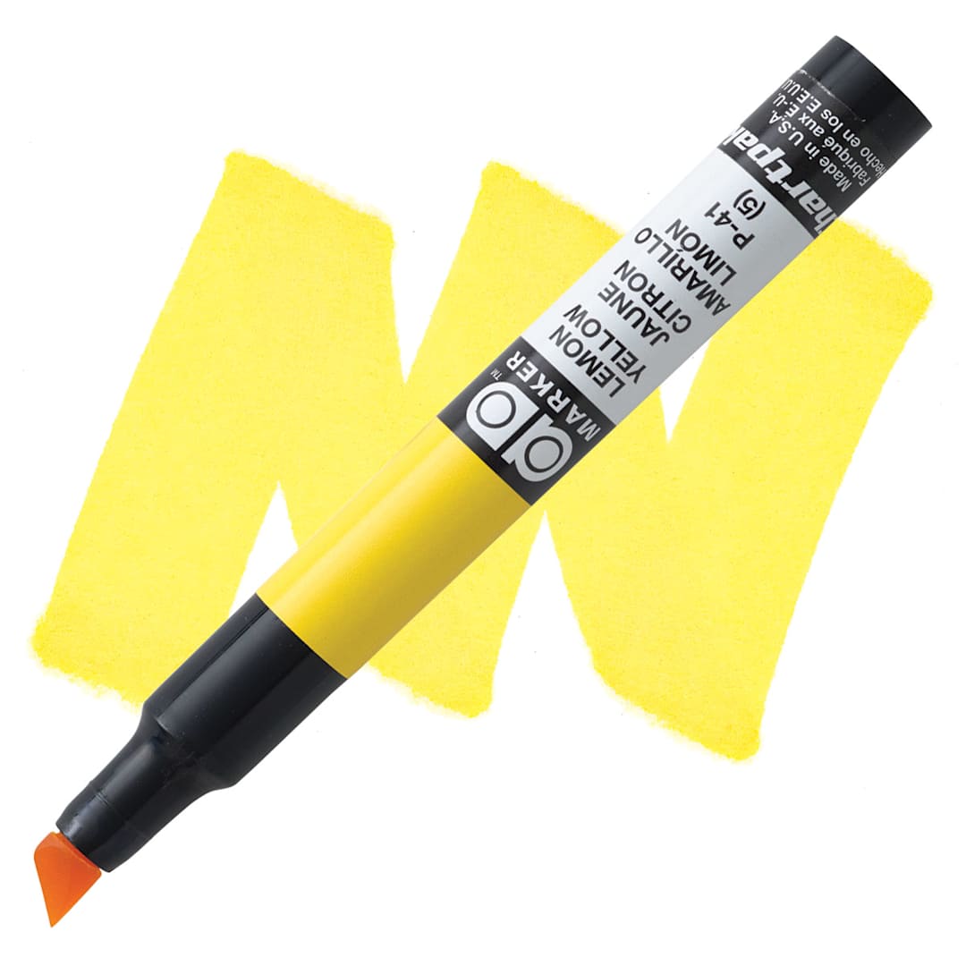 Open in modal - Chartpak Ad Marker - Lemon Yellow marker and swatch