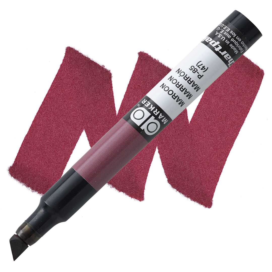 Open in modal - Chartpak Ad Marker - Maroon marker and swatch