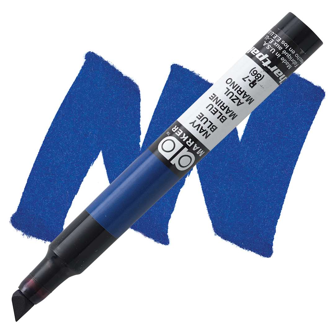 Open in modal - Chartpak Ad Marker - Navy Blue marker and swatch