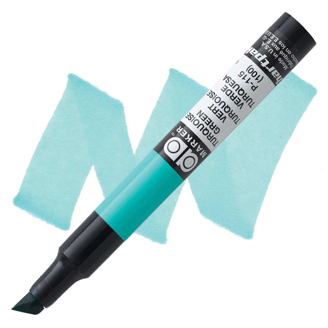 Open in modal - Chartpak Ad Marker - Turquoise Green marker and swatch