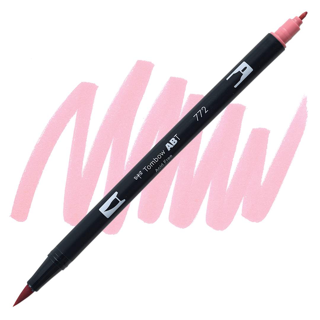 Open in modal - Tombow Dual Brush Pen - Dusty Rose pen and swatch