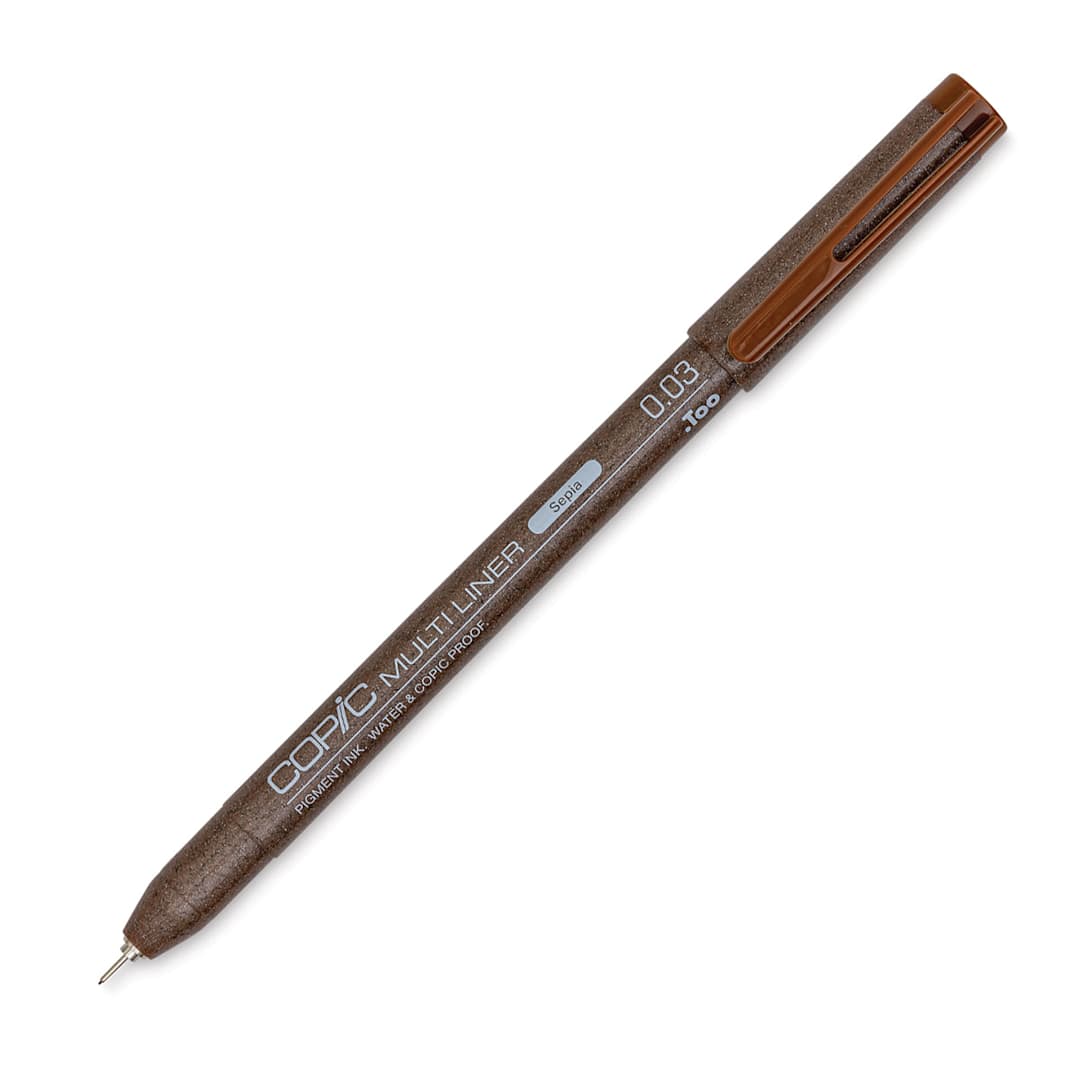 Open in modal - Copic Multiliner Pen - 0.03 mm Tip, Sepia