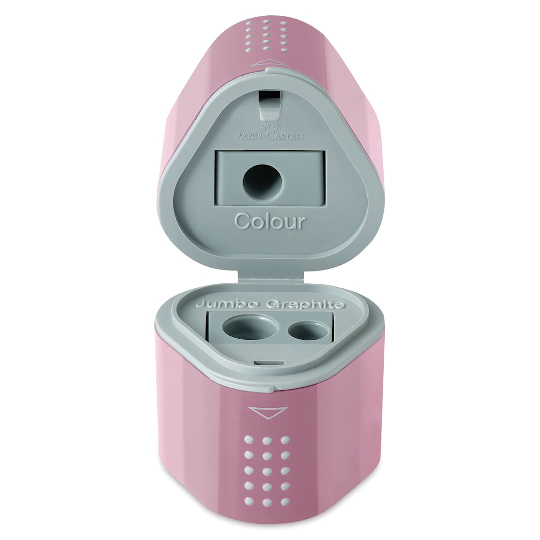 Open in modal - Faber-Castell Grip Trio Sharpener - 3 Hole, Rose Shadows (open)