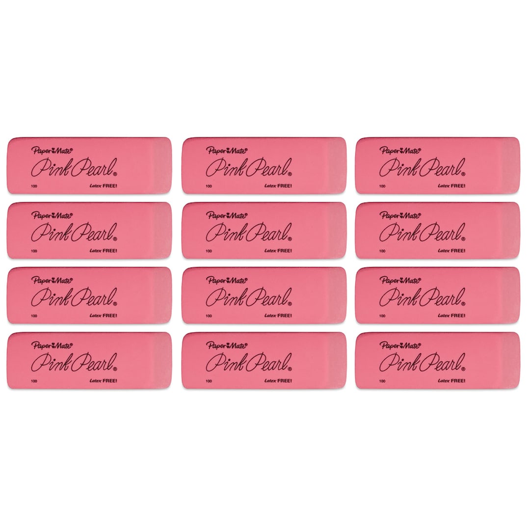 Open in modal - Pink Pearl Eraser - Medium, Pkg of 12