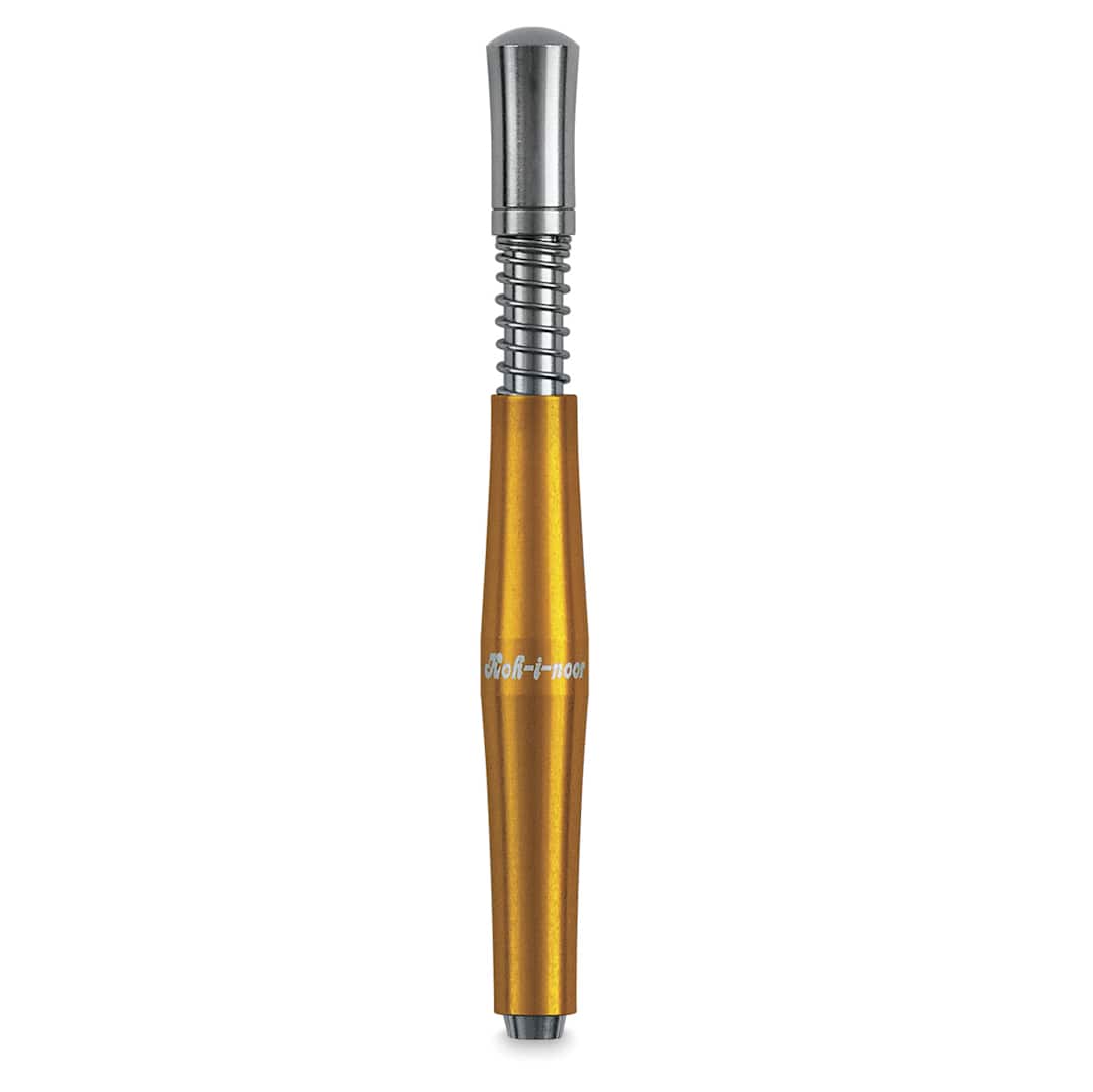 Open in modal - Koh-I-Noor Mechanical Clutch Lead Holders - Gold Lead Holder shown upright