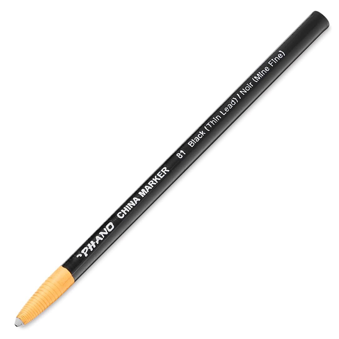 Open in modal - Dixon Phano China Marker - Black, Thin Lead