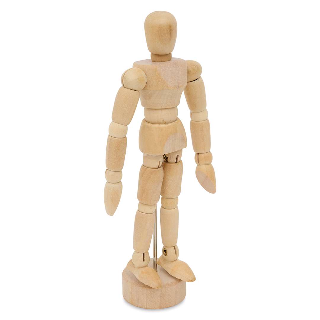 Open in modal - Art Alternatives Wood Manikin - 4-1/2", Standing