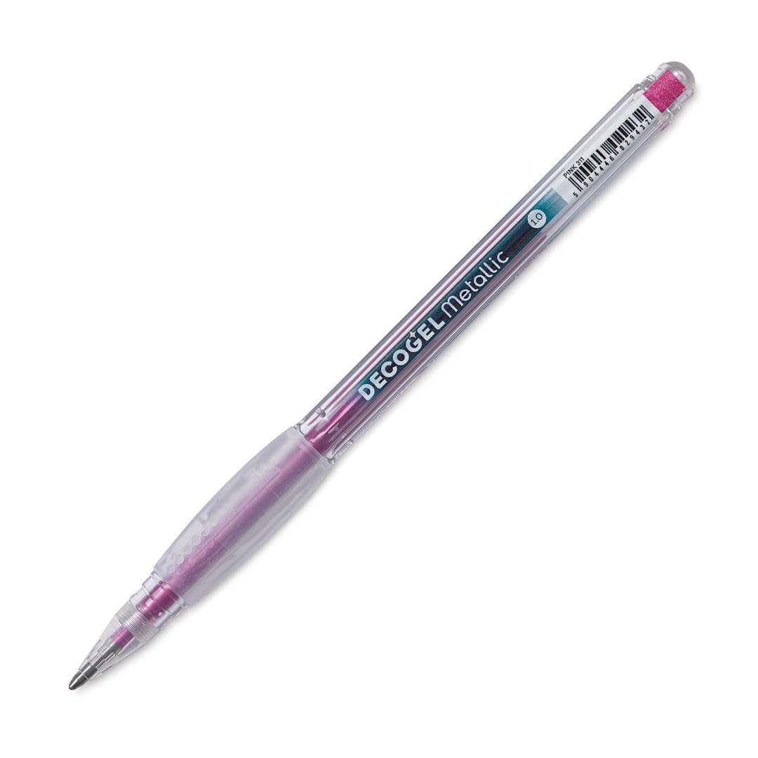 Open in modal - Karin DecoGel Metallic Pen - 311, Pink, cap off