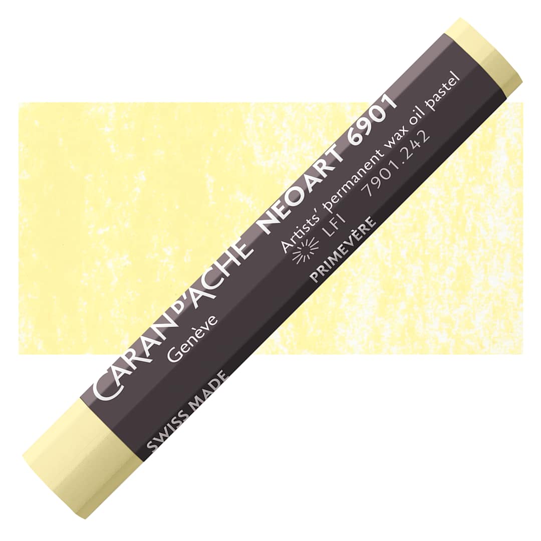 Open in modal - Caran d’Ache Neoart 6901 Pastel - Primerose, pastel and swatch