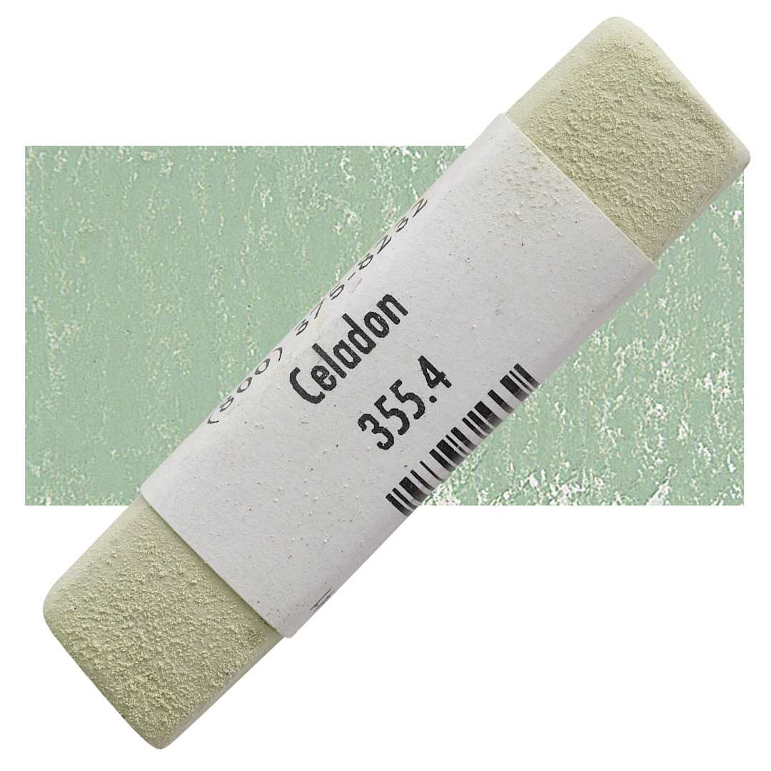 Open in modal - Great American Handmade Pastel - Celadon 4, 355.4 pastel and swatch