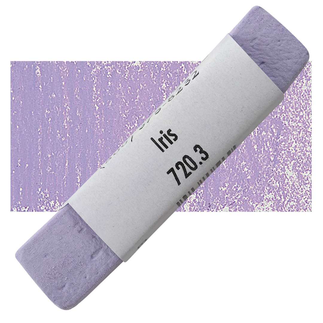 Open in modal - Great American Handmade Pastel - Iris 3, 720.3 pastel and swatch