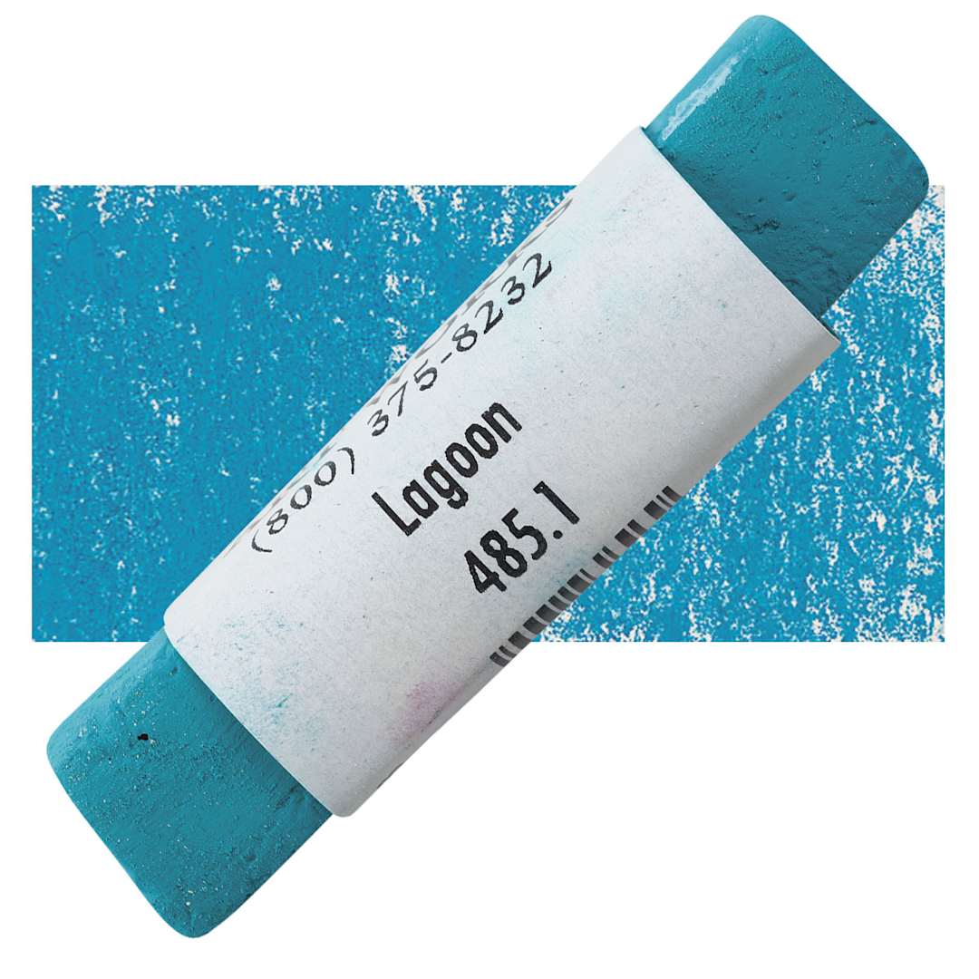 Open in modal - Great American Handmade Pastel - Lagoon 1, 485.1 pastel and swatch