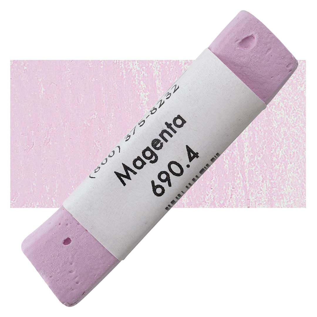 Open in modal - Great American Handmade Pastel - Magenta 4, 690.4 pastel and swatch
