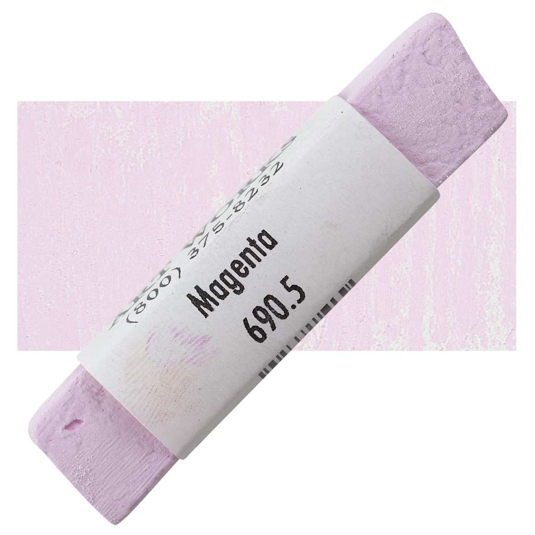 Open in modal - Great American Handmade Pastel - Magenta 5, 690.5 pastel and swatch
