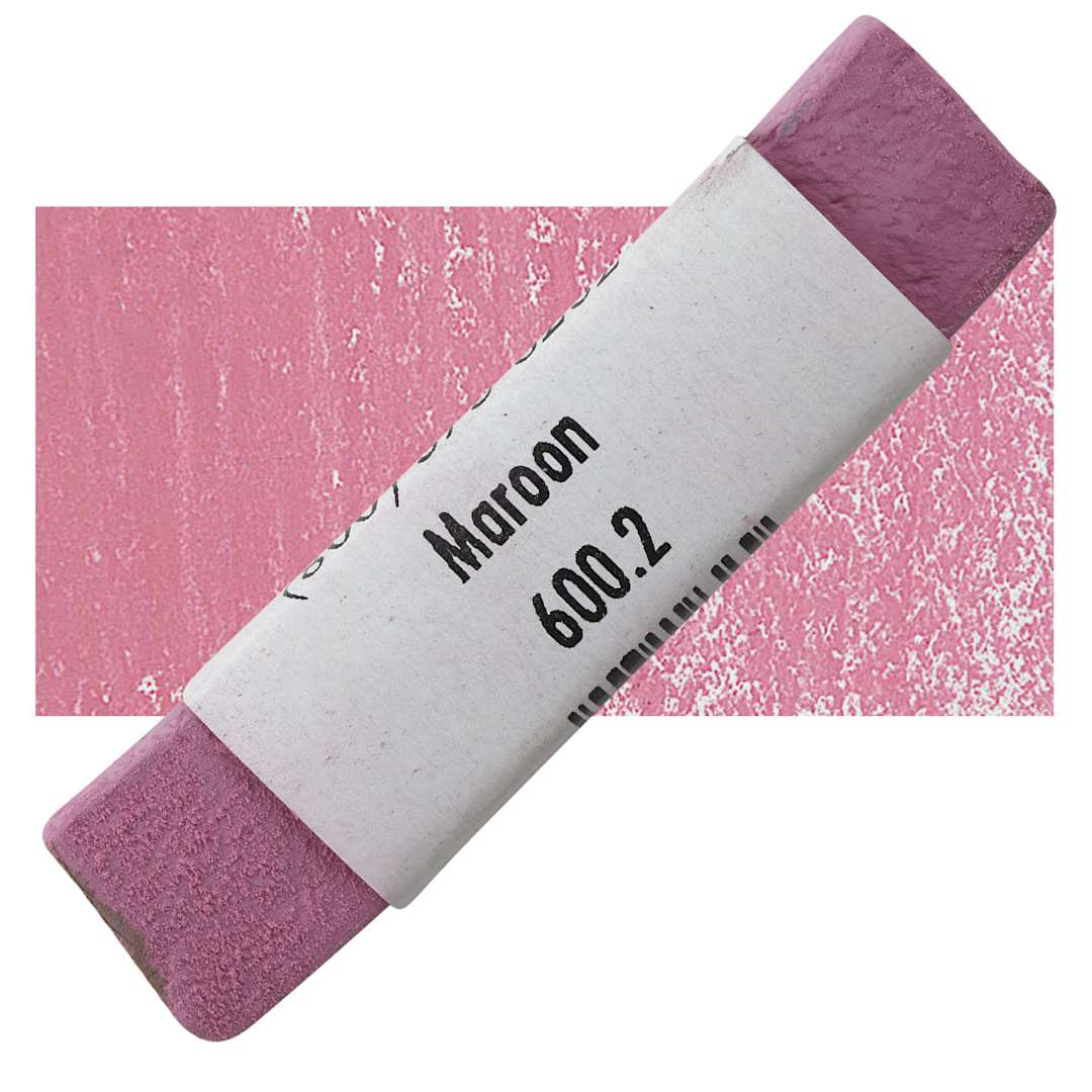 Open in modal - Great American Handmade Pastel - Maroon 2, 600.2 pastel and swatch