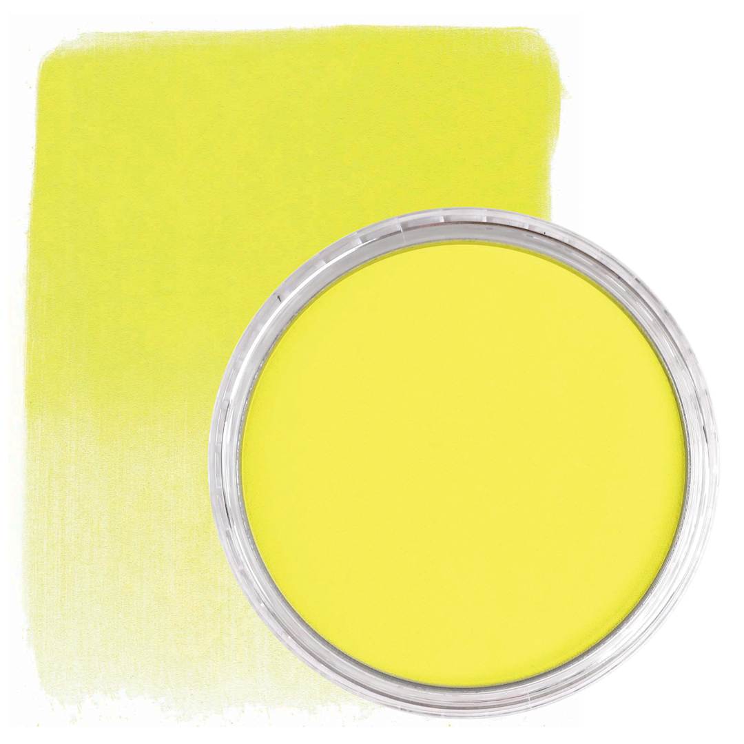 Open in modal - PanPastel Artists’ Painting Pastel - Hansa Yellow, 220.5, swatch and pan