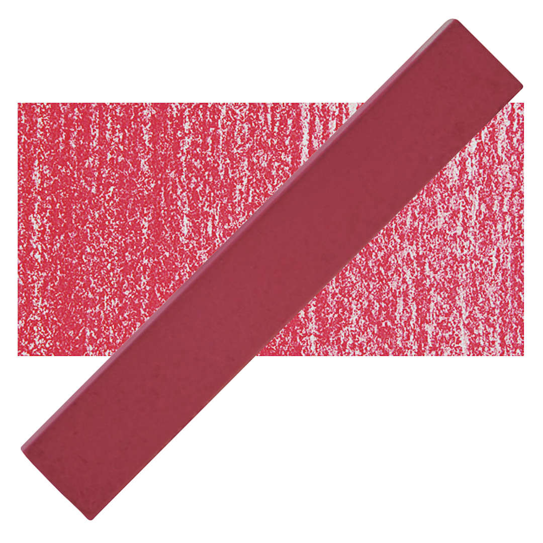 Open in modal - Holbein Artists' Soft Pastel - Permanent Red 2 pastel and swatch