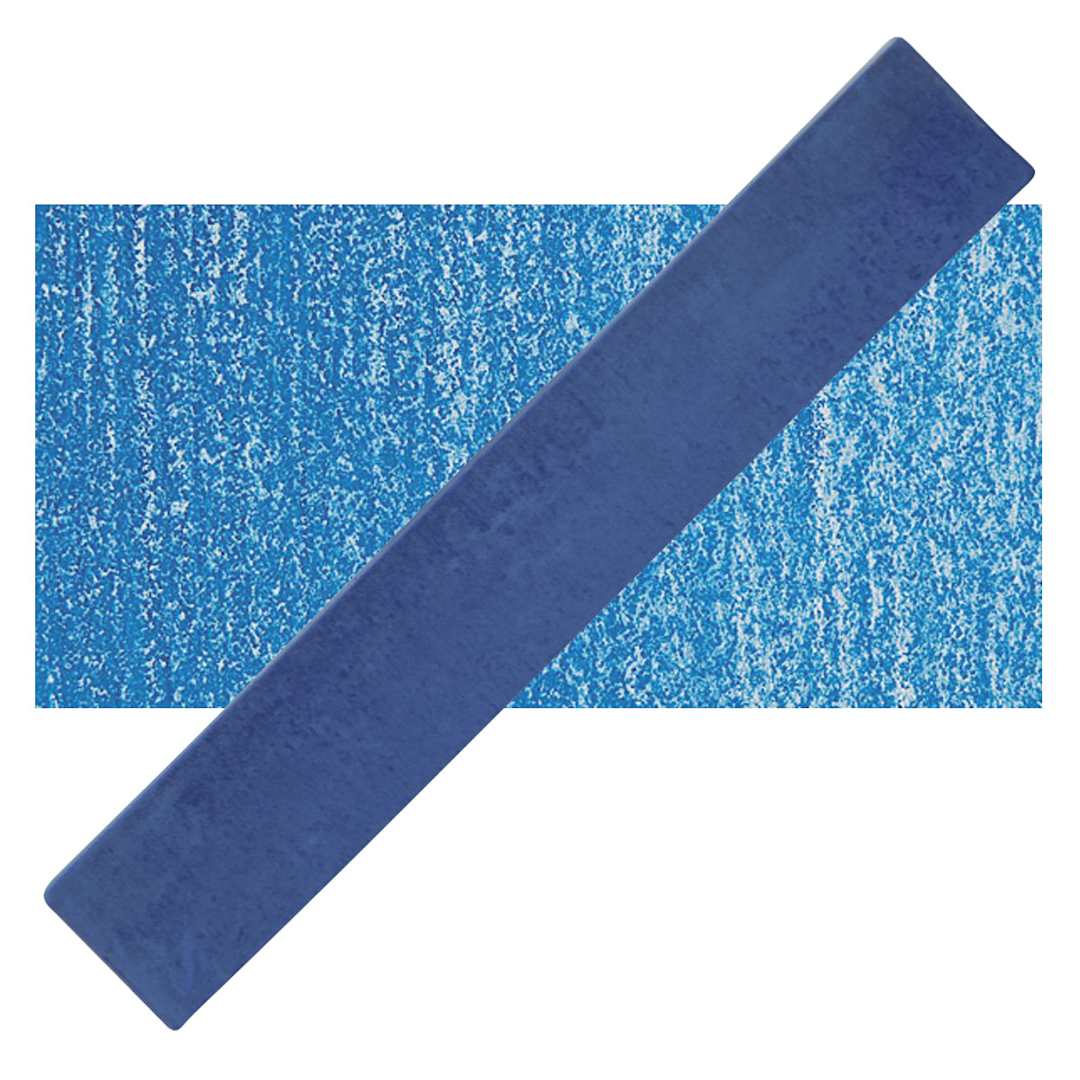 Open in modal - Holbein Artists' Soft Pastel - Prussian Blue 2 pastel and swatch
