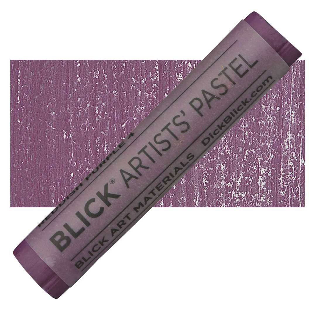 Open in modal - Blick Artists' Soft Pastel - Reddish Purple 4 pastel and swatch