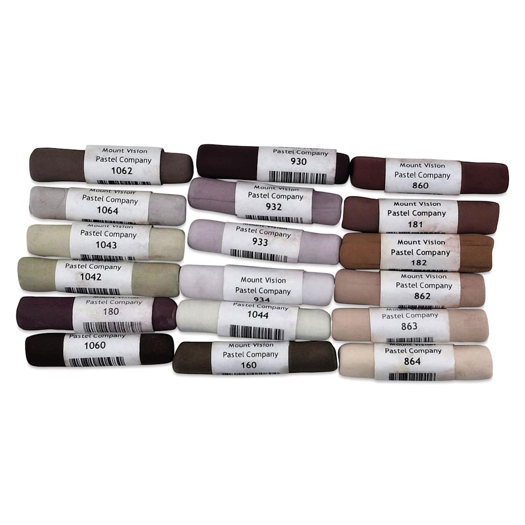 Open in modal - Mount Vision Soft Pastel Set - Dark Portrait, Set of 18