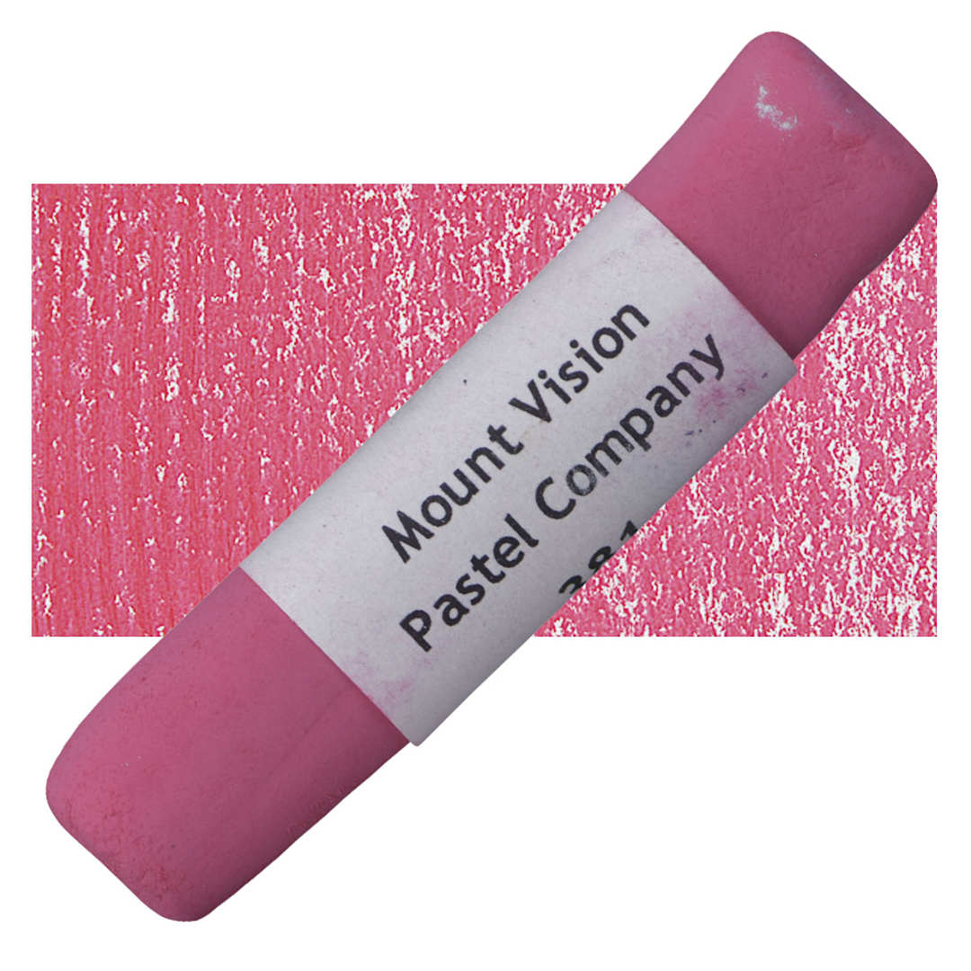 Open in modal - Mount Vision Handmade Pastel - Geranium Pink 381 pastel and swatch