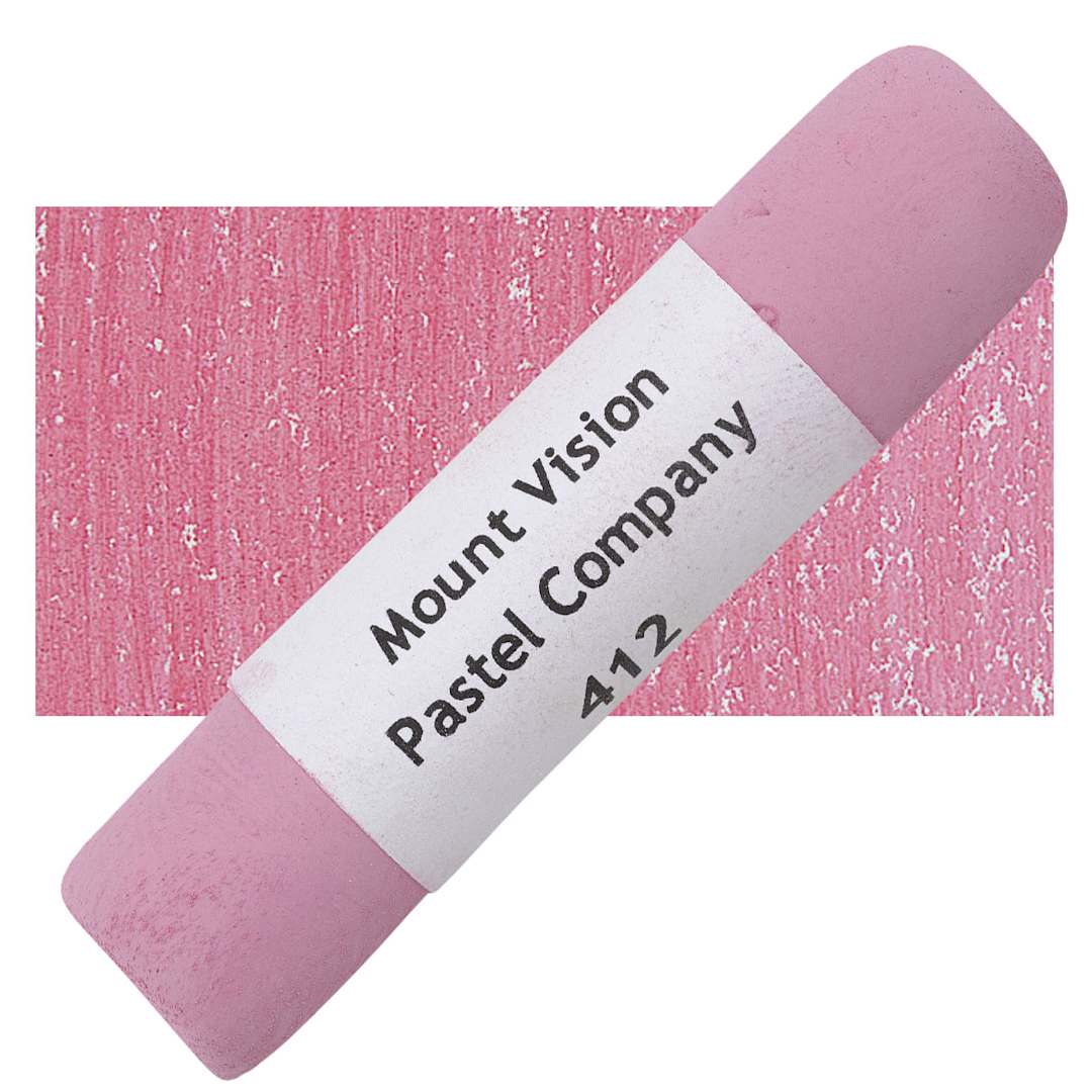 Open in modal - Mount Vision Handmade Pastel - Quinacridone Red 412 pastel and swatch