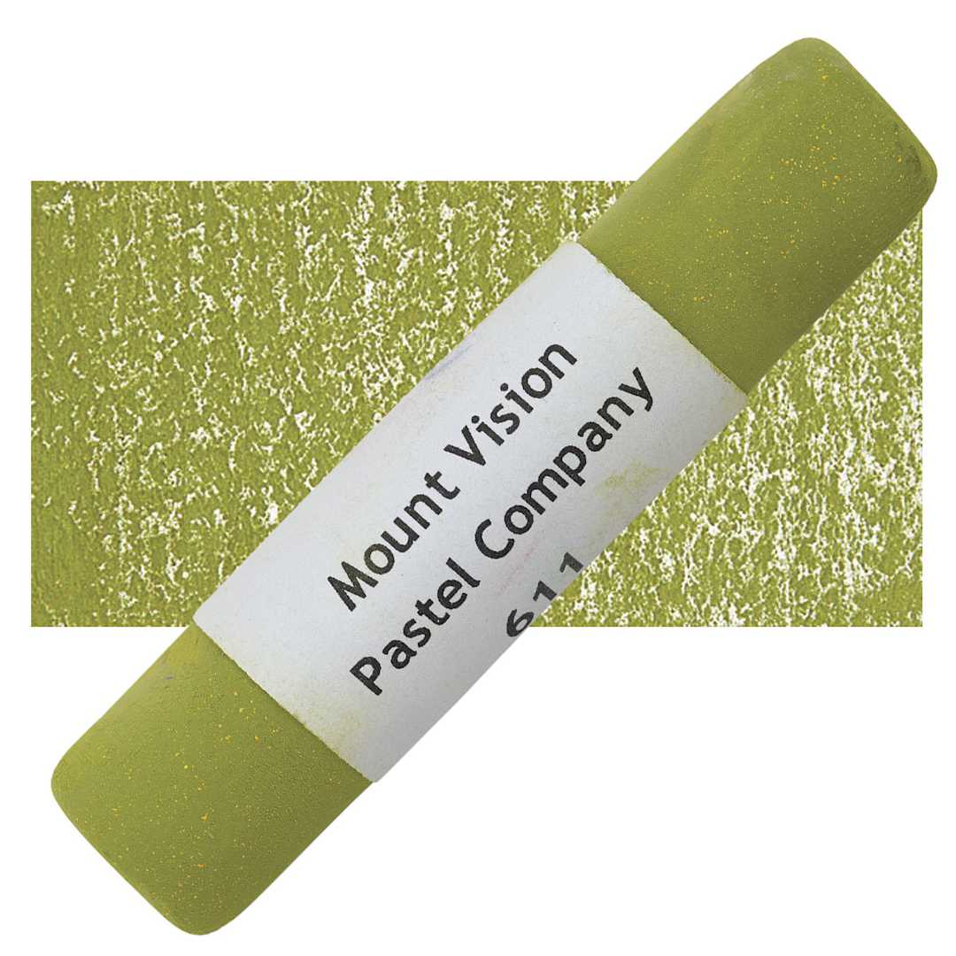 Open in modal - Mount Vision Handmade Pastel - Sunlit Grass 611 pastel and swatch