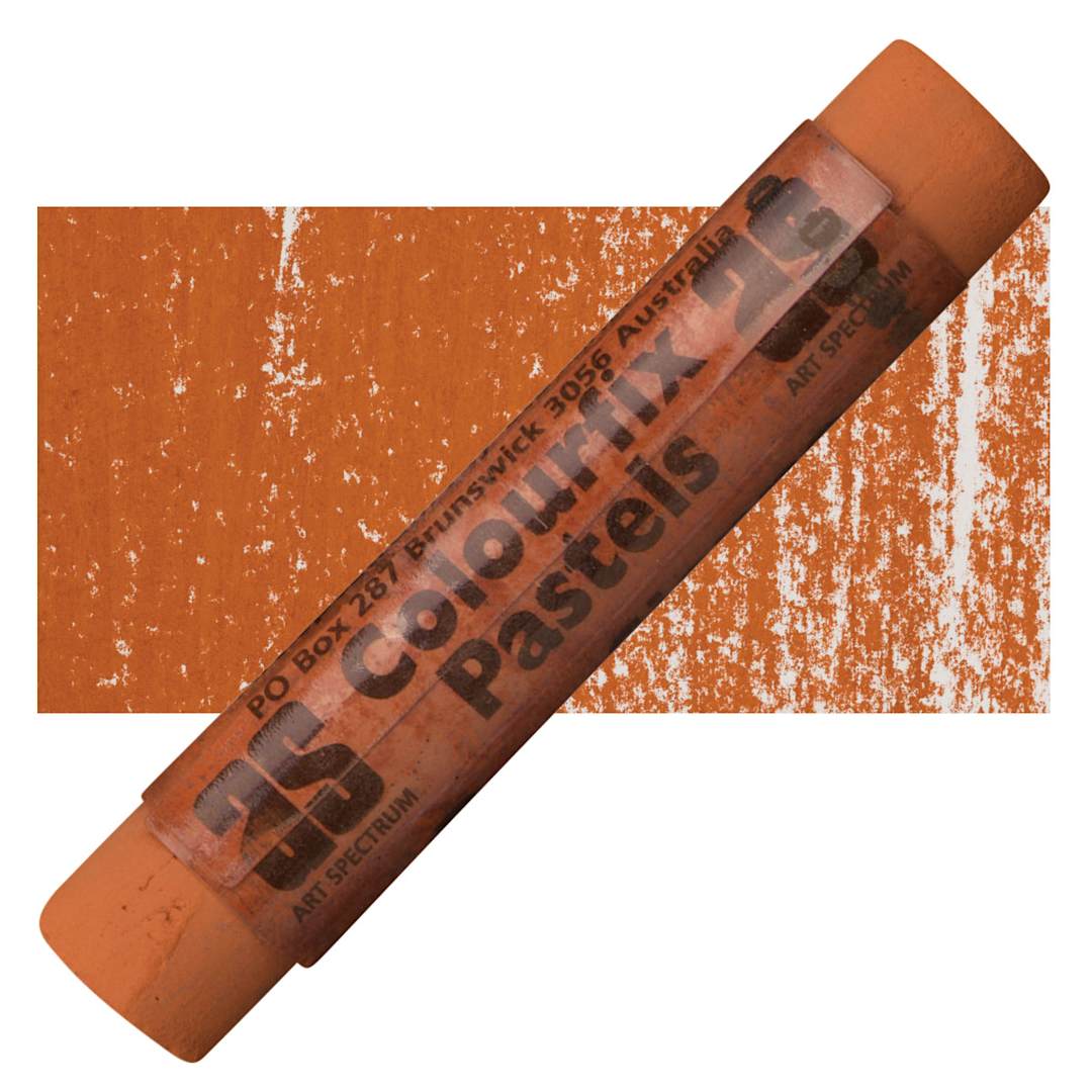 Open in modal - Art Spectrum Colourfix Soft Pastel - Raw Sienna pastel and swatch