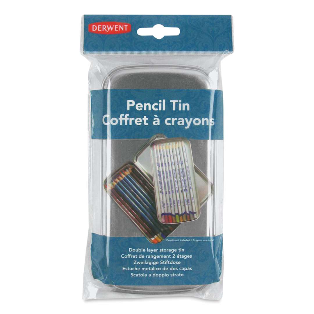 Open in modal - Derwent Pencil Tin - 180 mm x 90 mm x 30 mm, packaging