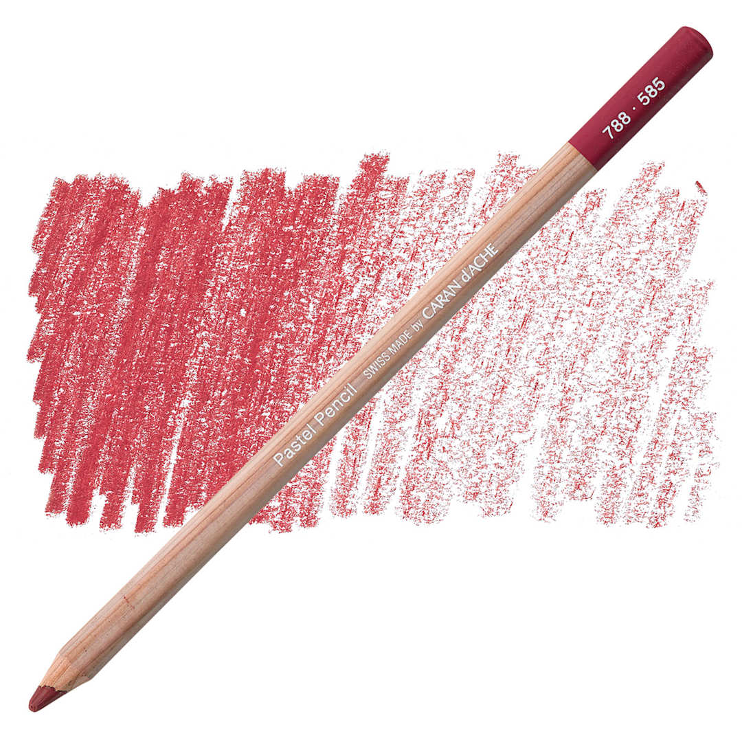 Open in modal - Caran d'Ache Pastel Pencil - Perylene Brown pencil and swatch