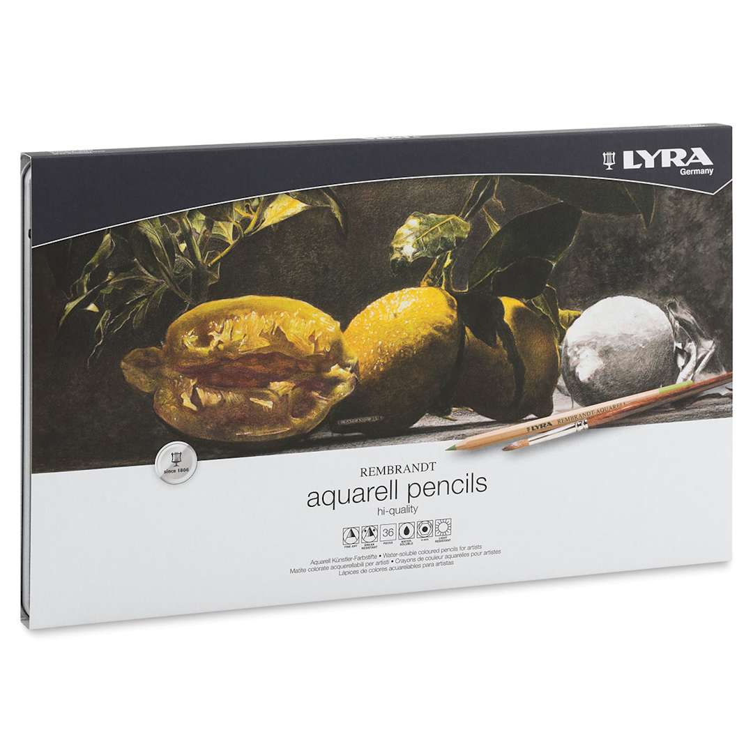 Open in modal - Lyra Rembrandt Aquarell Pencil Sets - Front of package of 36 Pencils