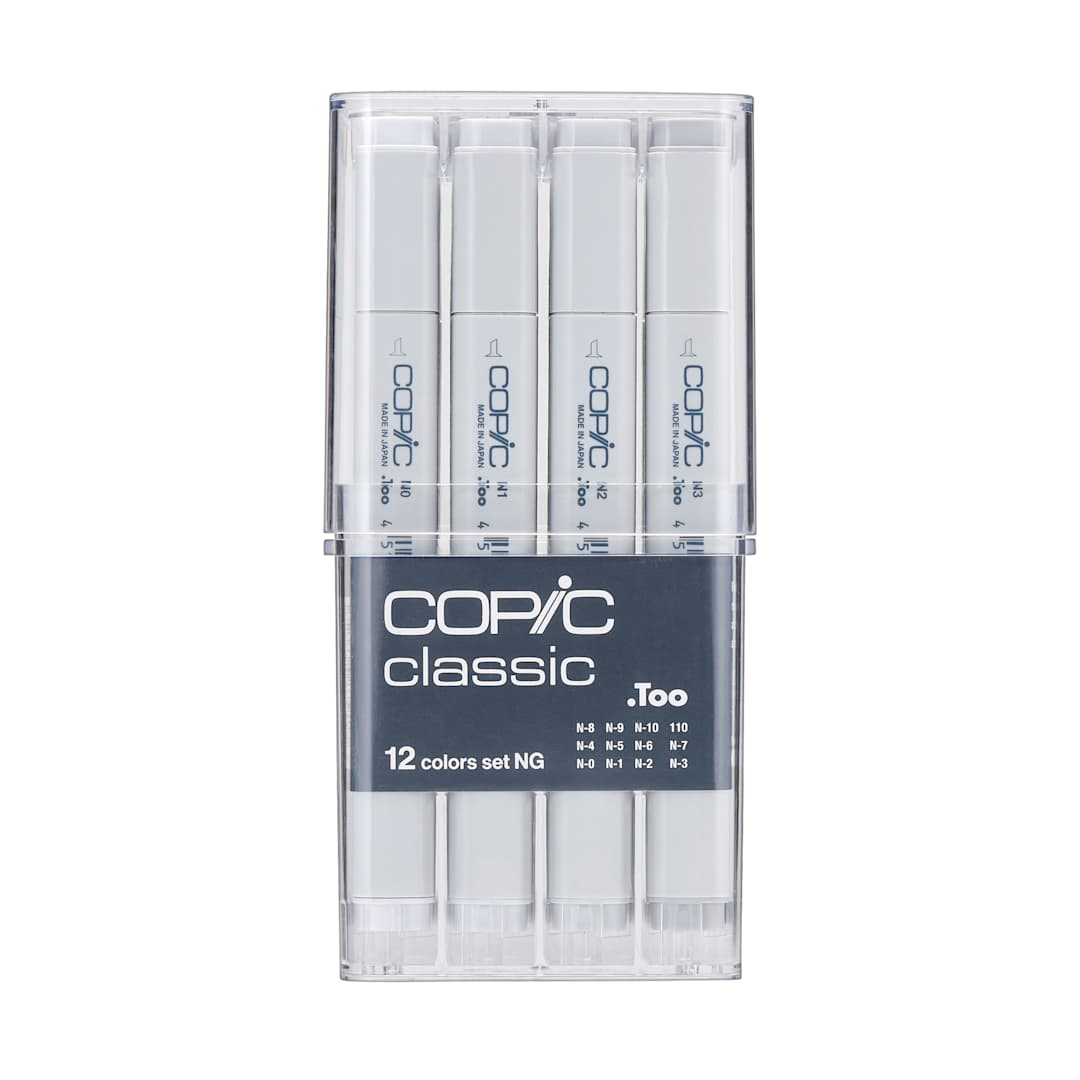 Open in modal - Copic Classic Marker - Set of 12, Neutral Gray