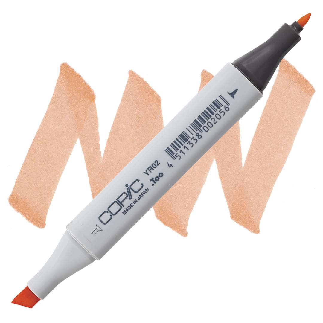 Open in modal - Copic Classic Marker - Light Orange YR02 marker and swatch