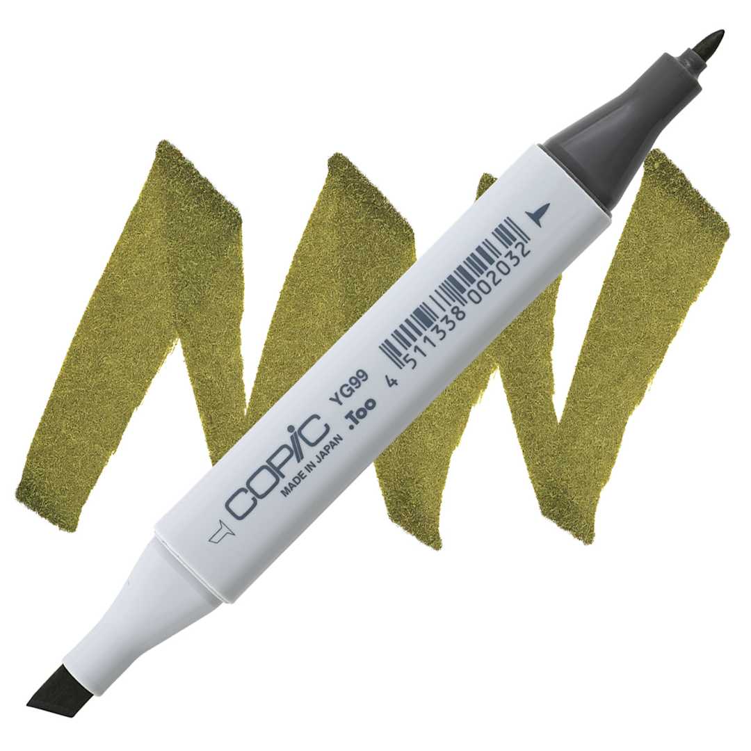 Open in modal - Copic Classic Marker - Marine Green YG99 marker and swatch