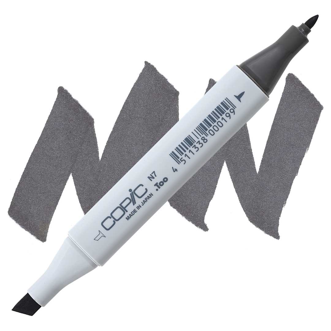 Open in modal - Copic Classic Marker - Neutral Gray N-7 marker and swatch
