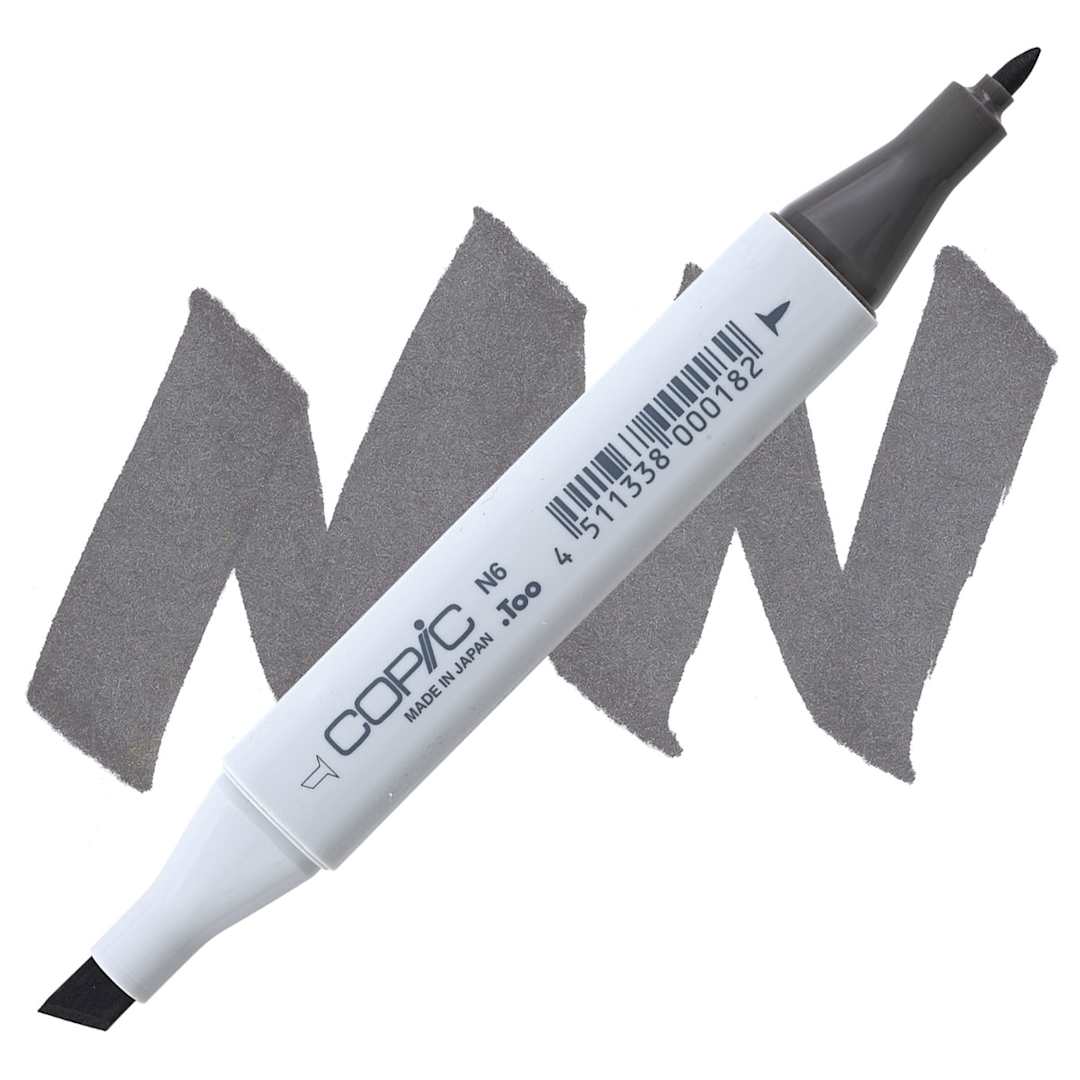 Open in modal - Copic Classic Marker - Neutral Gray N-6 marker and swatch