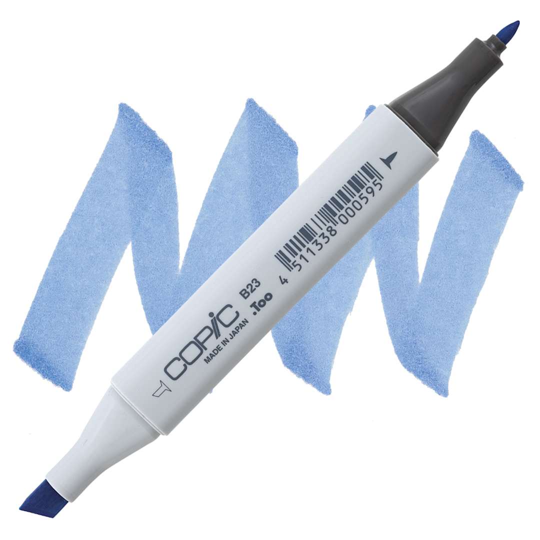 Open in modal - Copic Classic Marker - Phthalo Blue B23 marker and swatch