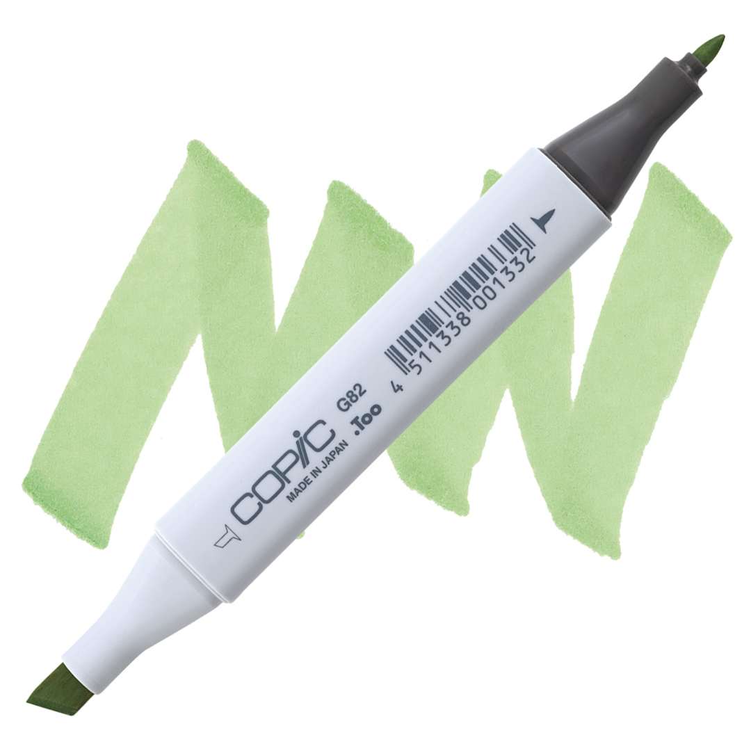 Open in modal - Copic Classic Marker - Spring Dim Green G82 marker and swatch